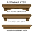 thumbnail image 4 of Pearl Mantels Celeste Versatile Hand Distressed and Hand Finished Premium Pine Wood Mantel Shelf, Antique Finish, 72"L & 10"D, Hang Alone, with Corbels or with Corbels and Arch (Included), 4 of 7