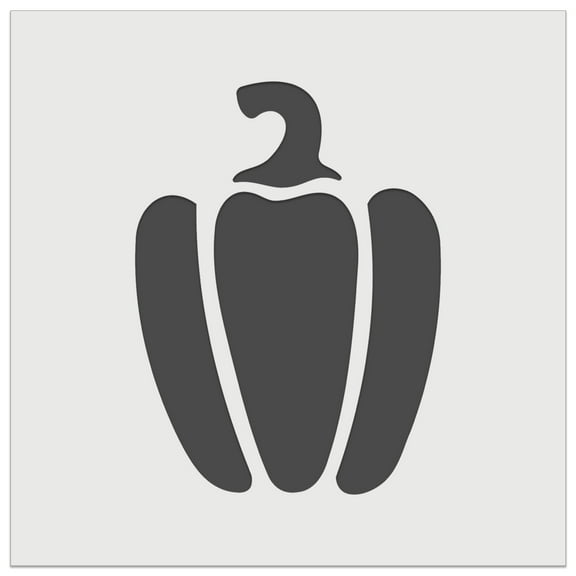 Bell Pepper Garden Vegetable DIY Cookie Wall Craft Stencil - 5.5 Inch