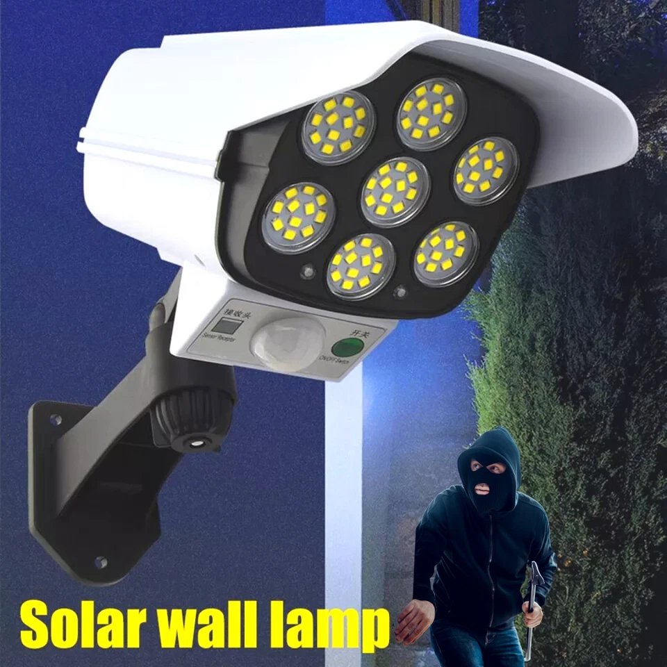 Luz Led Solar Para Exterior Con Sensor De Movimiento Jardin Patio Casa Lampara