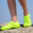 thumbnail image 6 of lnmuld Men Women Water Shoes Breathable Mesh Aqua Socks for Beach Pool Color:Green,Size:10, 6 of 9