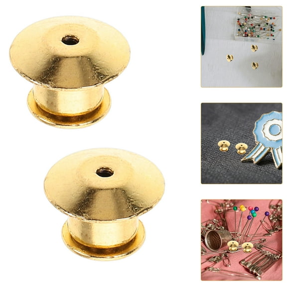HINTRMENT Metal Pin Backs 10Pcs for Secure Fastening in School and Office Use