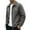 #154-Gray, variant on Yusimy Men's Fleece-Lined Jacket Turn-Down Collar Solid Color Long Sleeve Hoodless Casual Warm Outwear