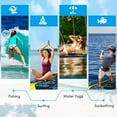 thumbnail image 5 of RONG-3  Surfboard Surfing Surf Beach Ocean Body Foamier Board with Removable Fins, Great Beginner Board ，Yellow & Blue, 5 of 10