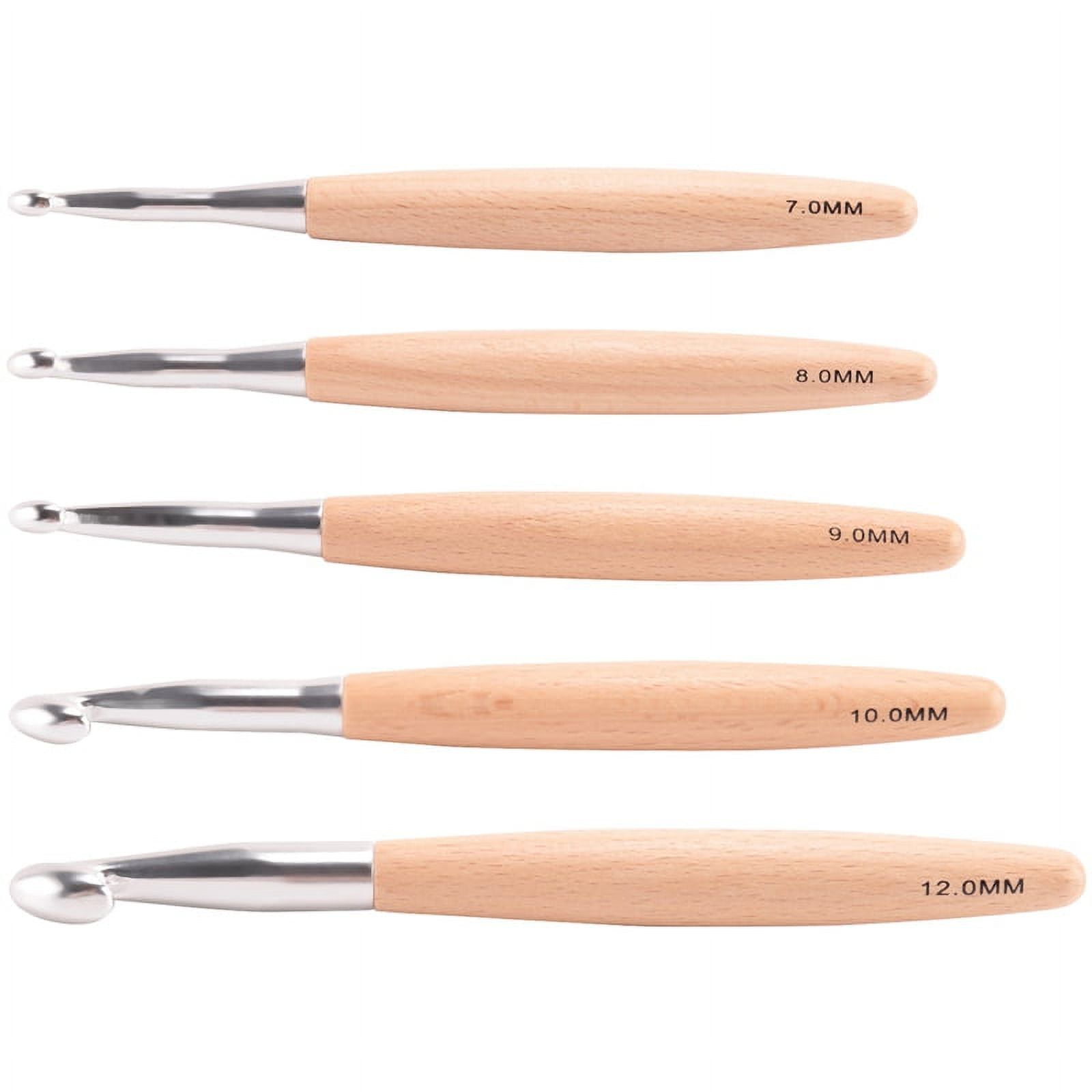 Susan Bates Silvalume Soft Ergonomic Crochet Hook Set-Sizes I9/5.5