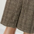 thumbnail image 3 of FrzhBrz Womens Plaid Skirt Knee Length High Waisted Wool Plaid Midi Tartan Skirt,Checkered Bodycon Pencil Winter Spring Skirt, 3 of 3
