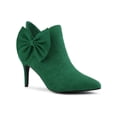 thumbnail image 1 of Unique Bargains Bottines à Talons Aiguilles à Bout Pointu à Fermeture Éclair avec Nœud pour Femmes, 1 of 7