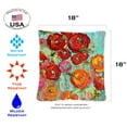 thumbnail image 2 of Toland Home Garden Set of 2 Fabulous Flowers Spring Pillow Covers 18x18 Inch Flower Throw Pillows, 2 of 4