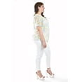 thumbnail image 2 of Blusa estampada con moño Roman Fashion /Tallas Extras, 5115 (Amarillo) amarillo 38, 2 of 6