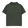 thumbnail image 4 of Khunlpohl Cotton Short Sleeve Shirts for Boys V Neck Collared Solid Color Tshirt Summer Comfortable Soft Casual Tee Tops, 4 of 5
