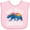 AD-Pink, variant on Inktastic San Diego California Bear Sunset Boys or Girls Baby Bib