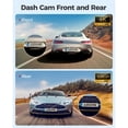 thumbnail image 2 of AZDOME M300S 4K Dash Cam Front and Rear, 5.8G WiFi GPS Dash Camera for Cars, Free 64GB SD Card, 170° Wide Angle, Voice Control, G-Sensor, WDR Night Vision, 24H Parking Monitor, Max Support to 256GB, 2 of 8