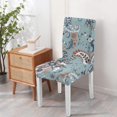 thumbnail image 4 of Chic Paisley Bohemian Dining Chair Covers 4 Pack with Vintage Floral Ethnic Retro Colorful Pattern Washable Polyester Stretch Slipcovers Removable Protector for Artistic Home Decor, 4 of 7