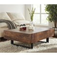 thumbnail image 2 of Mod-Arte Glide Brown Modern Hard Wood Coffee Table with Sliding Top, 2 of 14