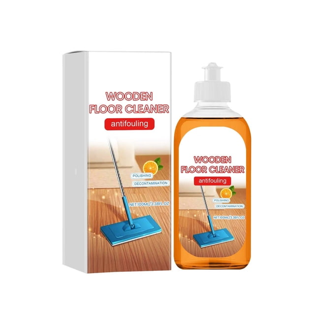Limpiador de suelos espumoso con aroma a naranja, quitamanchas potente para suelos de madera, secado rápido, 100 ml