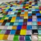 thumbnail image 4 of 100 piezas (100 g/3,5 oz) de mosaicos de vidrio cuadrados de 1 cm/0,39 pulgadas y 0,4 cm/0,15 pulgadas de grosor, materiales para hacer mosaicos y manualidades, 4 of 5