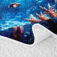 thumbnail image 5 of Erosebridal Ocean Shark Twin Quilt Set, Sea Fish Twin Coverlet Set, Black Reversible 2 Pieces, 1 Bedspread and 1 Pillowcase, 5 of 7