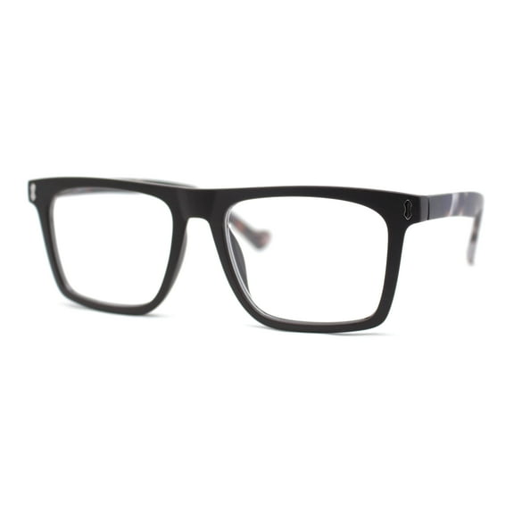 Stylish Classy Squared Rectangle Horn Rim Plastic Fashion Reading Glasses Brown Tortoise 1.00