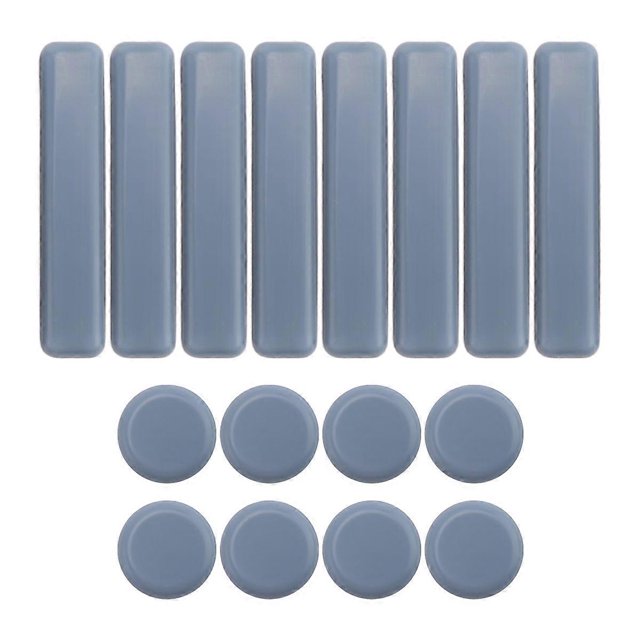 16 Pcs Furniture Glides PTFE Sliders Self-Adhesive Furniture Glides Set Round Square for Furniture E