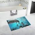 thumbnail image 1 of RYLABLUE Dolphin with bautiful mermaid Non-Slip Bath Rug Bath Mat Rug Doormat 30x18 inches, 1 of 3