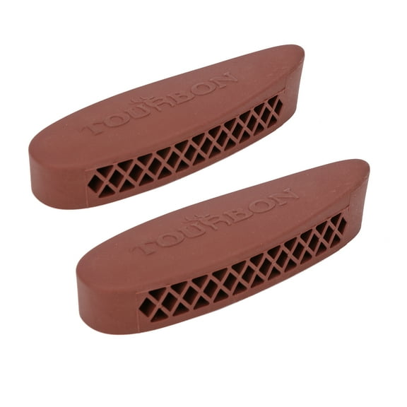 TOURBON Hunting Accessories Rifle Shotgun Recoil Pad Rubber Buttstock Pad Non-Slip Brown ( Pack of 2 Pieces )