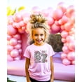thumbnail image 3 of Six Seven Birthday Shirt for Girls with Pink Bows and Flowers Coquette Style Everyday T-Shirt Pink Shirt 5-6, 3 of 8