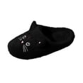 thumbnail image 2 of Willtoo Plush Animal Slippers, Soft And Comfortable Slippers, Women'S Home Slippers, Bedroom Cat Plush Slippers Black 9.5-10 Women/8-8.5 Men, 2 of 4