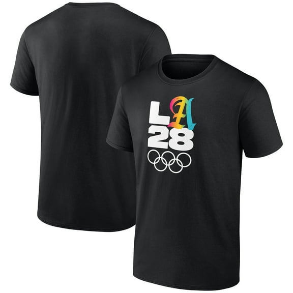 Men's Black LA 2028 Summer Olympics Gradient T-Shirt