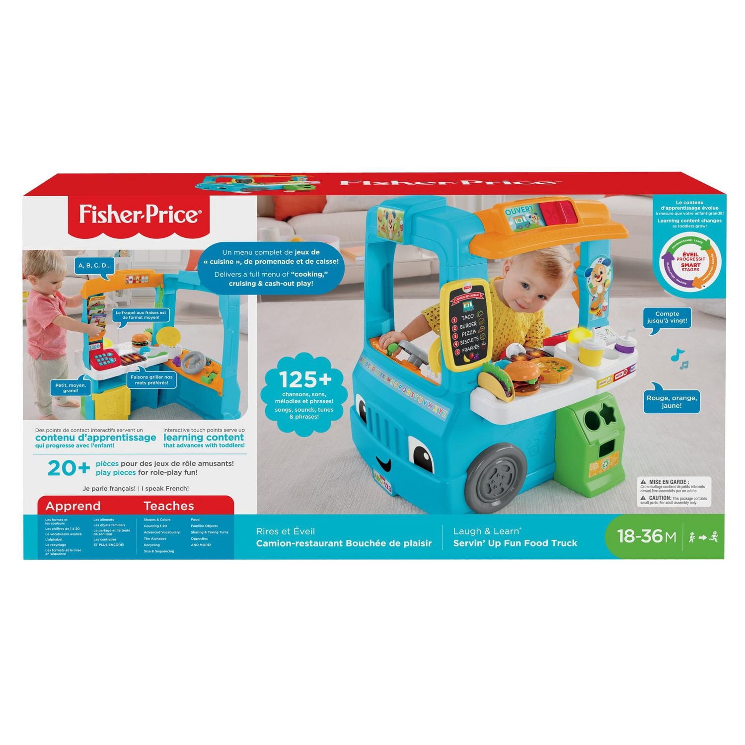 Fisher-Price Laugh & Learn Servin' up Fun Food Truck-French Version