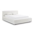thumbnail image 3 of Meena Cream Upcycled Linen Storage Queen Bed, 3 of 3