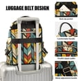 thumbnail image 3 of FORMRS Mini Backpack Purse for Women Quilted Travel Daypack Casual Shoulder Bag, Yellow Geometric, 3 of 7