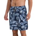 thumbnail image 2 of Vsdgher Tropical Leaves Men's Beach Shorts, Surfing shorts, Swim trunks, Quick Dry Swim Trunks for Surfing Beach Fun -Small, 2 of 6