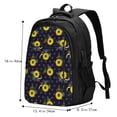 thumbnail image 5 of Cauagu Sunflowers Print Travel Laptop with USB Charging Port,Extra Large Backpack College Backpack Business Work Bag Casual Daypack Perfert for Men Women, 5 of 7