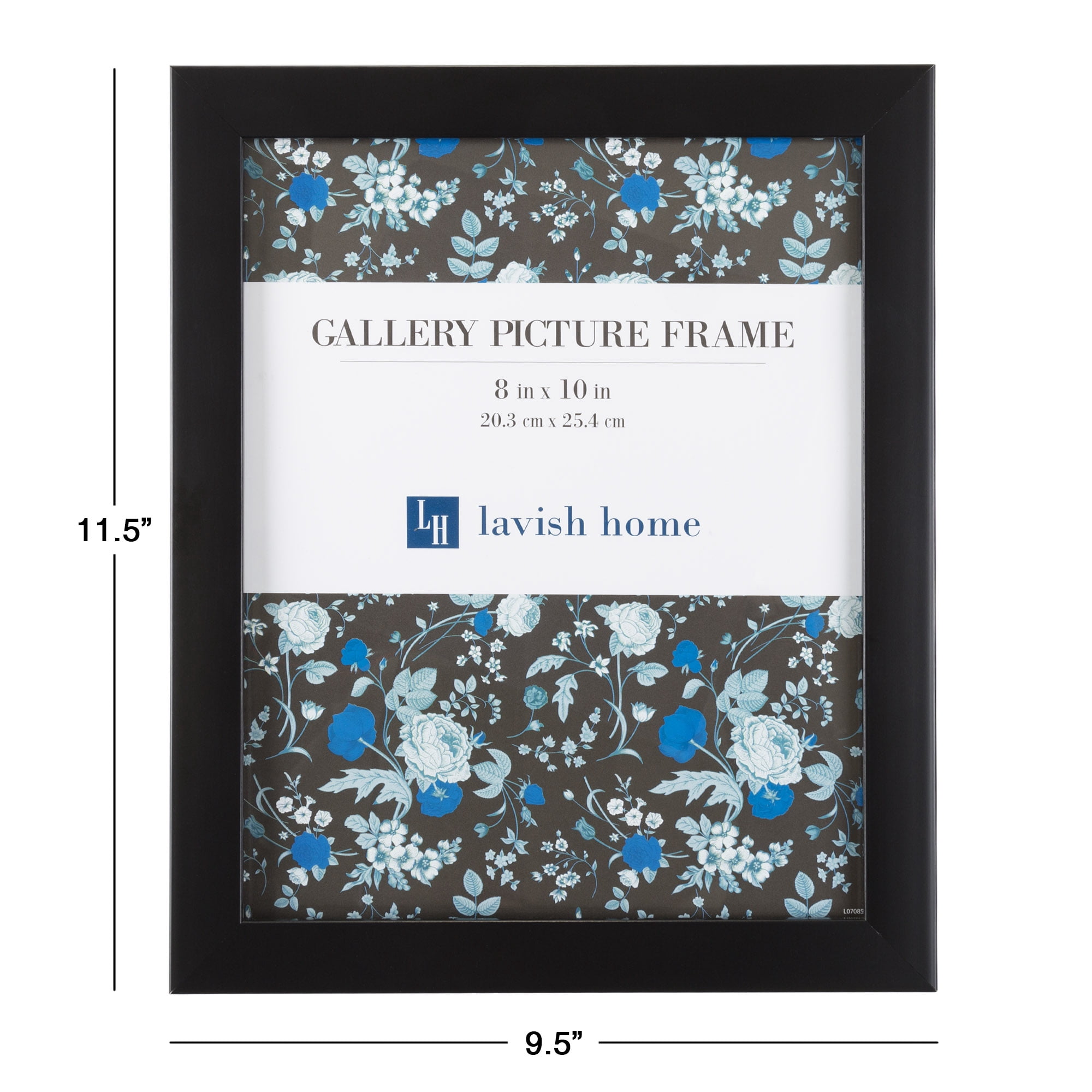 Lavish Home Document Frame, Black, Set of 6