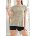 thumbnail image 3 of PARNIXS Women's Short Sleeve Split Side Pregnancy T-Shirts Maternity Clothes, Large, 3 of 8