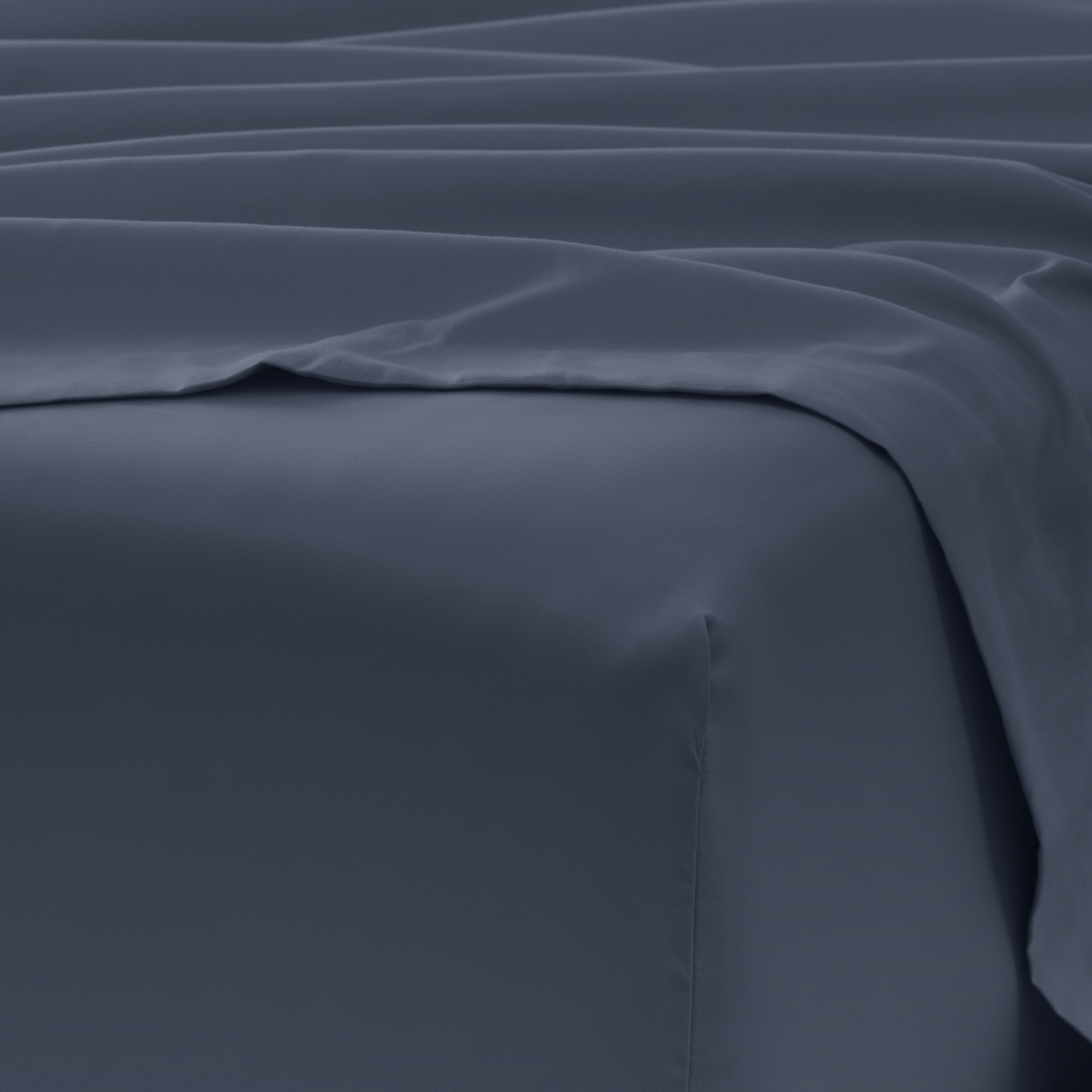 California King, Stone Solid Microfiber 6 Piece Bed Sheet Set, by Noble Linens