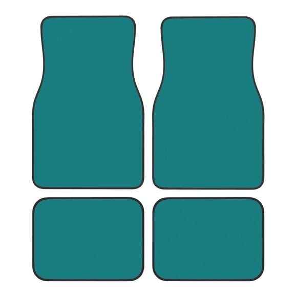Naloa Teal Car Foot Mat Set of 4 Pieces - Universal Floor Liner Neoprene Full Set Floor Mats for Cars Trucks SUV