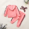 thumbnail image 4 of Utlike Baby Girls Outfits Long Sleeve Hooded Top Matching Trousers For Toddlers Soft Baby Clothing Set Cute Clothes Set For Girl Size 6 Months-12 Months, 4 of 9