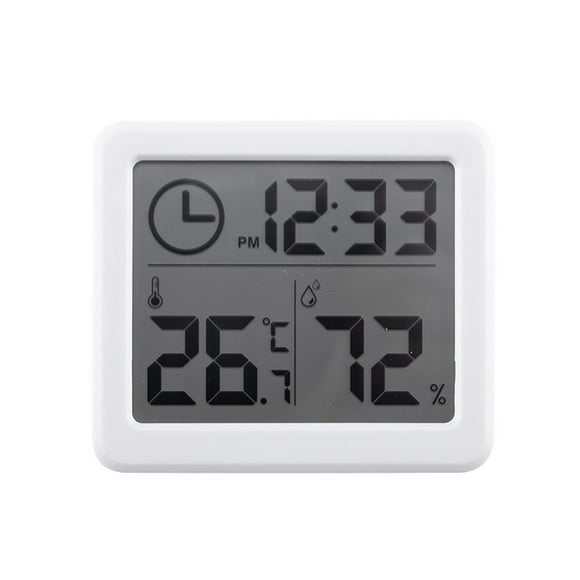 Electronic LCD Digital Thermometer Hygrometer Temperature Humidity Meter Clock
