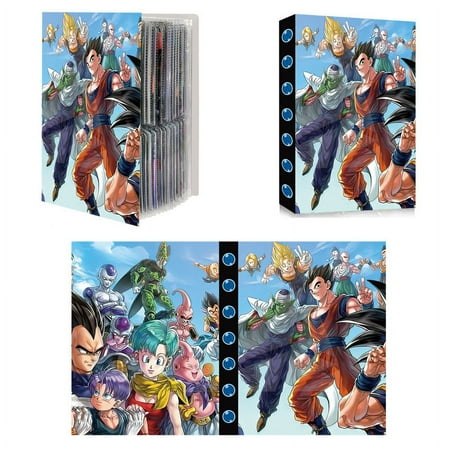 240pcs Card Album Book Naruto Dragon Ball Goku Vegeta ONE PIECE Luffy Zoro Map Letter Holder Binder Card Notebook Collection Toy
