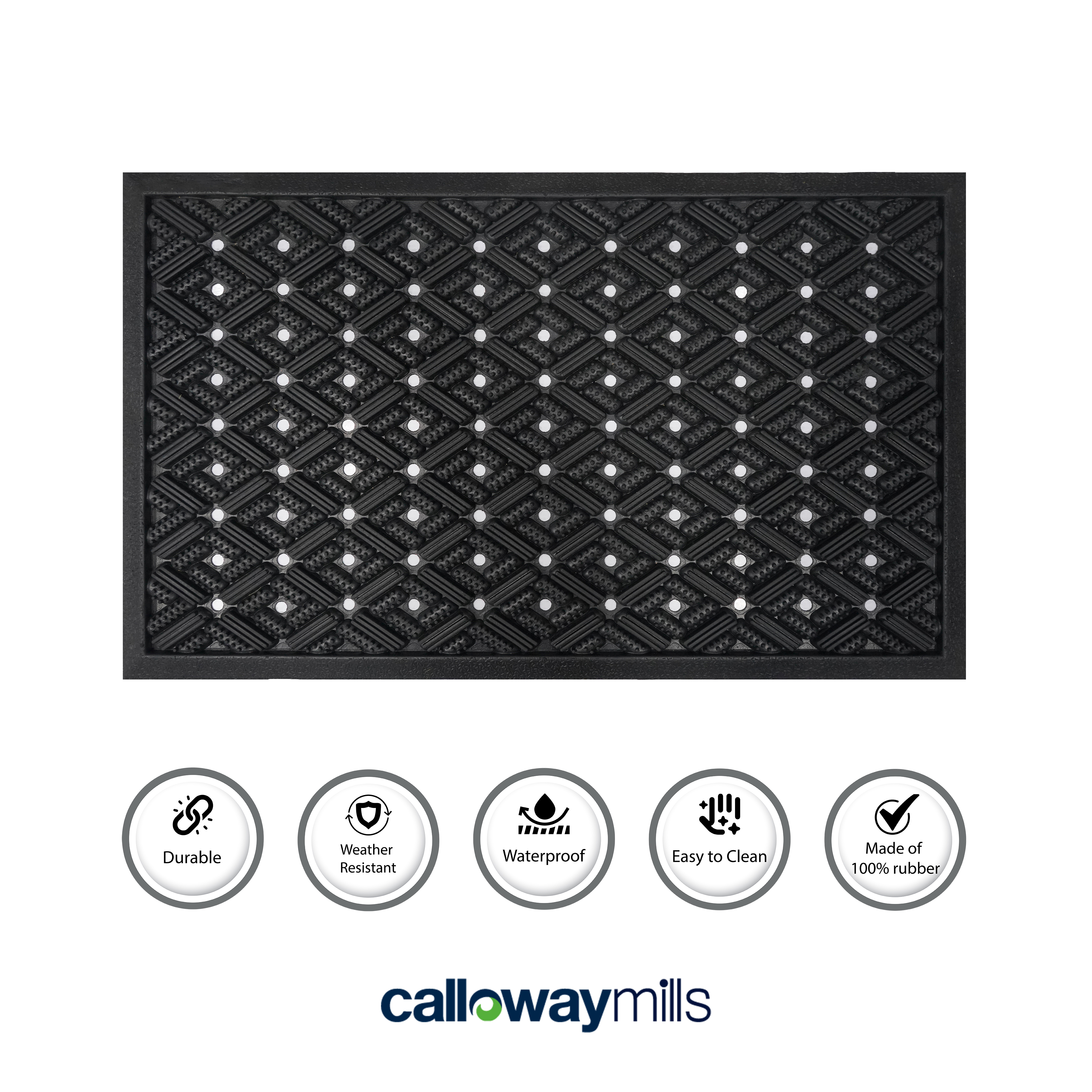 Calloway Mills Diamond Rubber Mat 18 ''x 30''