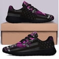 thumbnail image 3 of Peace Love Cure Breast Cancer American flag Shoes Sneakers for Women Men Black Size 5, 3 of 7