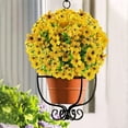 thumbnail image 4 of Sinhoon 18 Bundles Artificial Flowers UV Resistant Fake Plants Outdoor Faux Plastic Flowers Garden Window Box Porch Home Decor (Yellow), 4 of 7