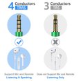 thumbnail image 4 of Hootek Headphone Extension Cable 6FT, 3.5mm Extension with Microphone Male to Female Stereo Audio Cable 3.5mm Aux Cord Headphone Extender Cable Cord 6FT Nylon Braided Compatible with iPhone, Green, 4 of 7