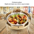thumbnail image 3 of Ensemble de Plats Anti-Frottement pour Buffet, Chauffe-Alcool Visible, Jambes Rondes Droites, Réchaud, Couvercle Rabattable, Poêle, Couvercle Rabattable pour Restaurant Hôtel, Assiette Alimentaire Circulaire Circulaire pour Cuisine Restaurant, 3 of 7