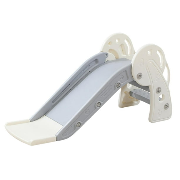 Tobogán infantil de interior, juego de escalada y tobogán para niños. gris