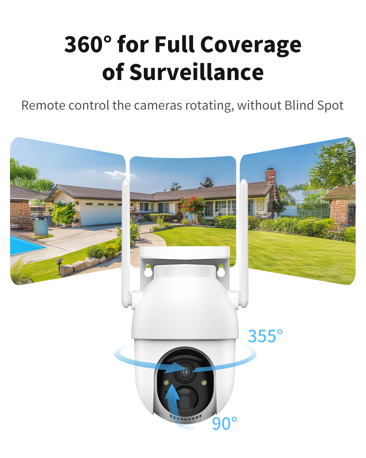 Conico Solar Security Camera System 2-Pack 2K PTZ WiFi photo 4