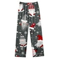 thumbnail image 3 of VBTAPA Womens Christmas Pajama Sets Novelty 3D Printed Long Sleeve Button Down Shirts and Wide Leg Capris Matching Jammies Set 2 Piece Holiday Sleepwear with Pockets Prime DealsMulticolor XL, 3 of 6