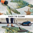 thumbnail image 5 of Ocean Green Turtles Outdoor Rug for Patio/Deck/Porch, Non-Slip Large Area Rug 4 x 6 Ft, Coastal Starfish Summer Nautical Seagrass Indoor Outdoor Rugs Washable Area Rugs, Camping Rug Carpet Runner, 5 of 8