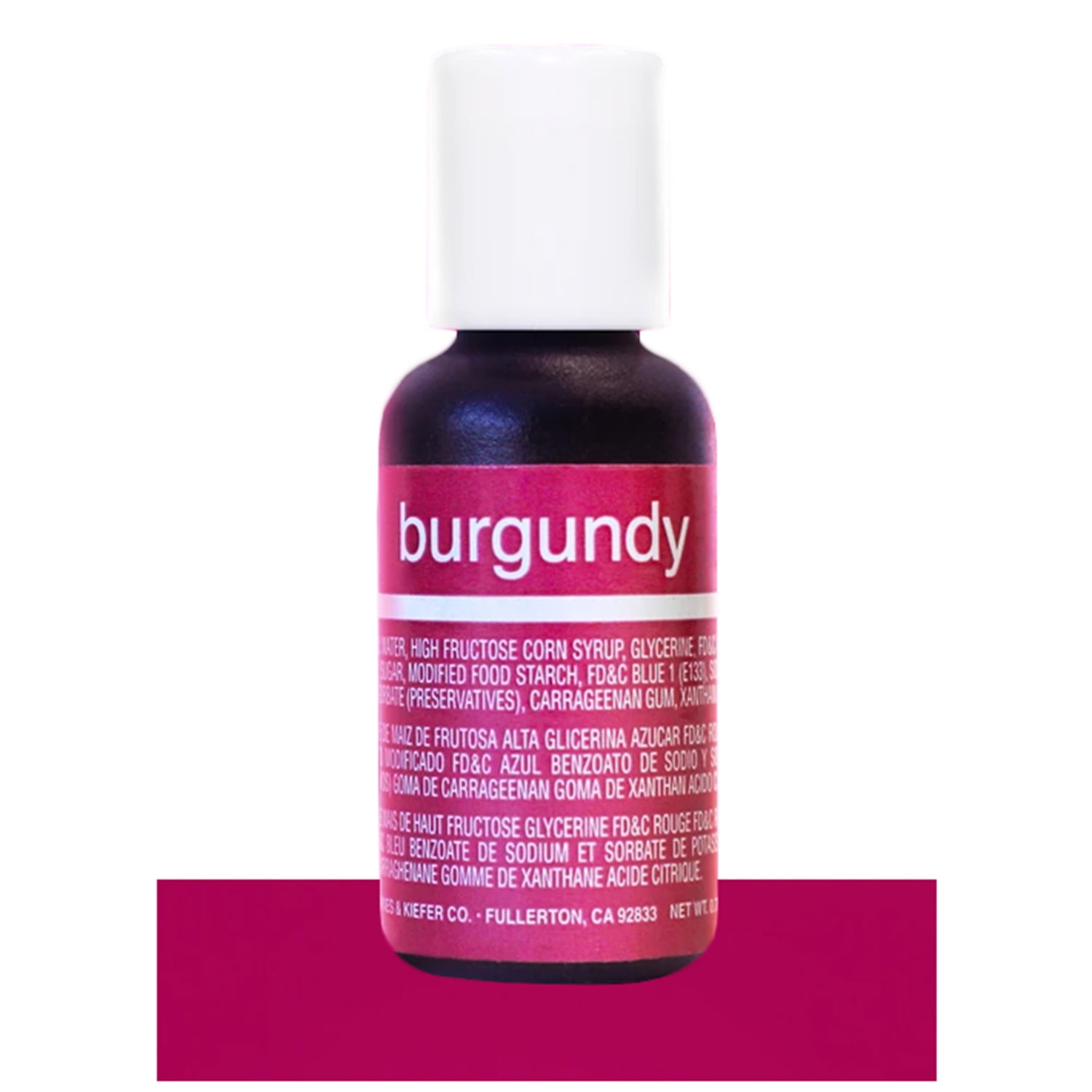 Chefmaster Liqua-Gel Concentrated Food Color .75 oz (Burgundy Wine)