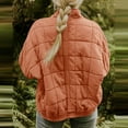 thumbnail image 4 of XYIJANI Womens Quilted Puffer Jackets Lightweight Dolman Quilted Jacket for Women Zip Up Oversized Fall Winter Coat (Red,XL), 4 of 6